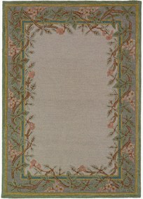 Tapete de lã tufado à mão com relevo Verona Floral