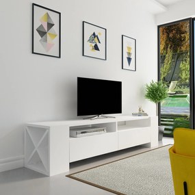 Móvel TV Sosruko – Branco – 155x35x35 cm