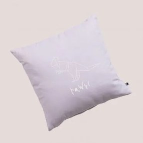 Almofada Quadrada 43x43 Cm Em Algodão Dinus Kids Mousse Violeta - Sklum