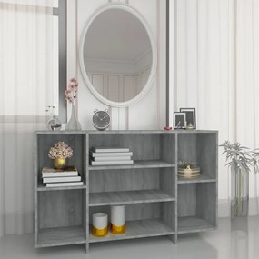 813066 vidaXL Aparador 120x30x75 cm aglomerado cinzento sonoma