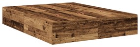 Cama de Armazenamento Madeira Velha 135x190 cm