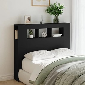 Cabeceira de Cama Giancarlo com Luzes LED - 120cm - Preto - Design Mod