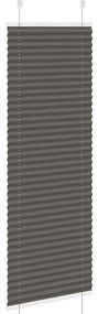 Preto Plissada Cega 40x150 cm Largura Tecido 39,4 cm Poliéster