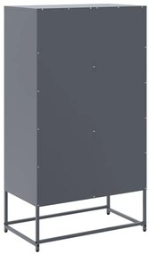 Aparador alto 68,5x38,5x123,5 cm aço antracite