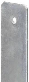 Âncoras de vedação 6 pcs 9x6x60 cm aço galvanizado prateado
