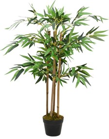 Planta de bambu artificial Twiggy com vaso 90 cm