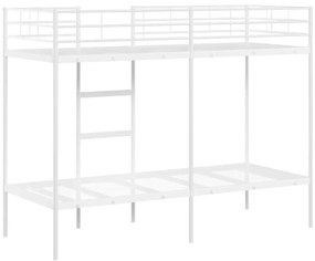 Beliche sem colchão 80x200 cm aço branco