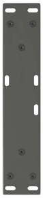 Pés para mesa de centro em V, 2 peças, antracite, 30x(30-31,3) cm, aço