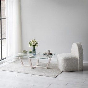 Mesa de Centro Amalfi – Branco – 105x35x65 cm