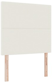 Cama Box Spring com Colchão Bege Solteiro Tecido Cotelê