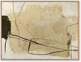 Quadro em tela pintado à mão com moldura Cloudline