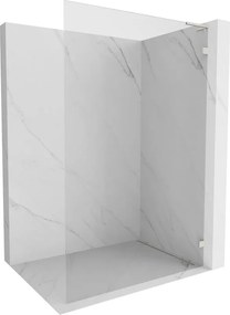 Mexen Lunar L parede de chuveiro Walk-in direita 70 x 200 cm, transparente 8 mm, níquel escovado - 830L-070-000-97-00-P