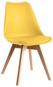 Conjunto Secretária Kecil e Cadeira Synk Basic - Amarelo