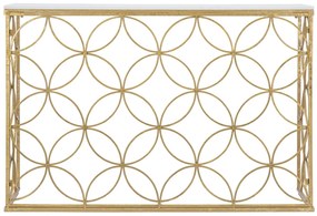 MESA CONSOLA STAR MARBLE 120X40X80 CM DOURADO