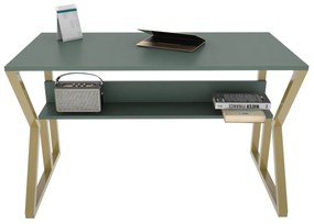 Secretária Wake – Verde Dourado – 120x72,8x60 cm