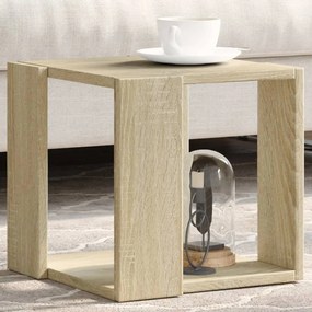vidaXL Mesa de centro 32x32x30 cm derivados de madeira carvalho sonoma