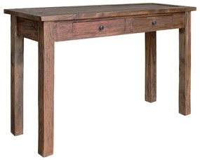 Mesa consola madeira de mogno maciça 123x42x75 cm