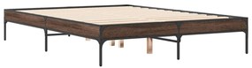 Estrutura de cama 120x190cm derivados madeira/metal