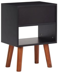 Mesa de cabeceira 40x30x57 cm madeira de acácia maciça