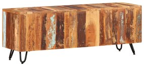 Móvel de TV 110x30x40 cm madeira recuperada maciça