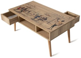 Mesa de Centro Broadway – Pinho Atlântico – 97x45x55 cm
