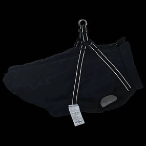 casaco para cães com arnês impermeável reflexivo preto 3XL