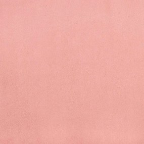 Cama boxspring com colchão 120x190 cm veludo rosa