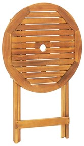 3pcs conjunto bistrô tecido/madeira maciça padrão azul e branco