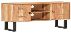 vidaXL Móvel de TV 118x30x45 cm madeira de acácia maciça