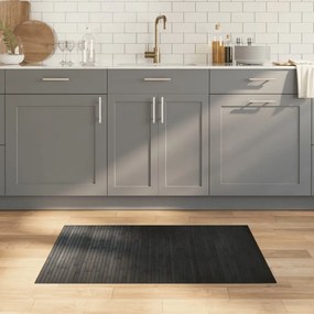 vidaXL Tapete retangular 70x100 cm bambu cinzento