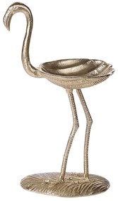 Figura decorativa em forma de flamingo dourado 57 cm SANEN Beliani