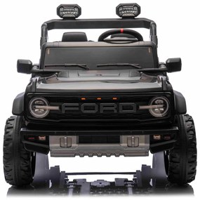 Carro elétrico para crianças 24V 2 lugares Ford Bronco XXL com tração traseira, licenciado Rodas Plástico Preto
