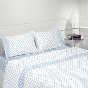 Lençóis flanela para inverno - Jogo de lençóis em flanela nacional: Azul cama 150cm - 1 lençol superior 240 x 290 cm + 1 lençol capa ajustavel 150 x 200 cm +  2 fronha almofada 50x70 cm