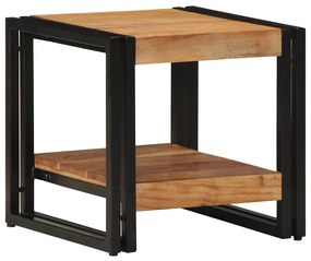 Mesa de Café vidaXL 40x50x38 cm Madeira Sólida de Acácia