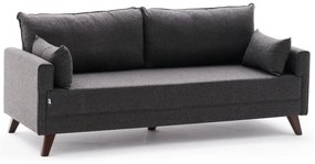 Sofá de 3 Lugares Bella – Antracite – 208x85x81 cm