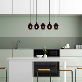 Candeeiro Suspenso Smoked – Fume – 85 x 85 cm