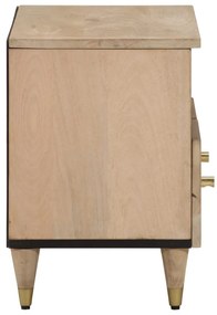 Móvel de TV 70x33x46 cm madeira de mangueira maciça