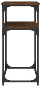 Mesa consola 100x35,5x75 cm derivados madeira carvalho castanho