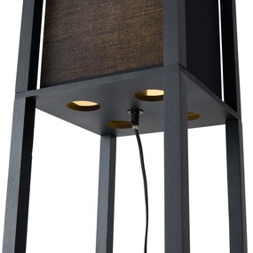 LED Candeeiro de pé inteligente preto c/ Wifi A60 - Stojan Moderno