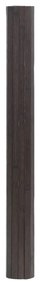 Tapete retangular 70x100 cm bambu castanho-escuro