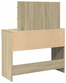 Toucador com LEDs 100x40x120 cm carvalho sonoma