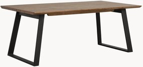 Mesa de jantar com tampo de madeira Melville