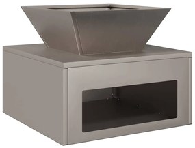 Fogo de Chão 50 x 50 x 40 cm Aço Corten