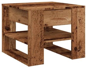 Mesa de centro 55,5x55x45 cm derivados de madeira madeira velha