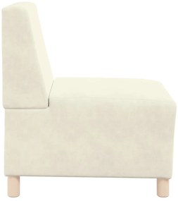 Poltrona 55 cm veludo cor creme