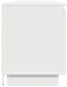 Estante de TV vidaXL com LED Branco 180x38x49 cm em Madeira Revestida