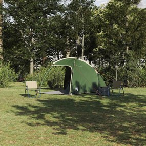 vidaXL Barraca Verde 370 x 230 x 185 cm Poliéster e Fibra de Vidro