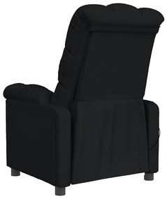 Poltrona de massagens reclinável tecido preto