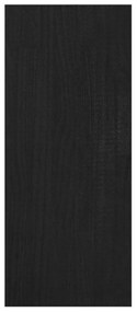 Estante/divisória 100x30x71,5 cm madeira de pinho preto