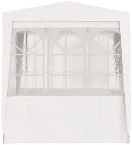 Tenda festas com paredes laterais 2,5x2,5m 90g/m² branco